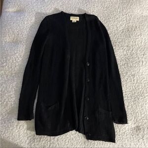 Women's Black Cardigan Sweater